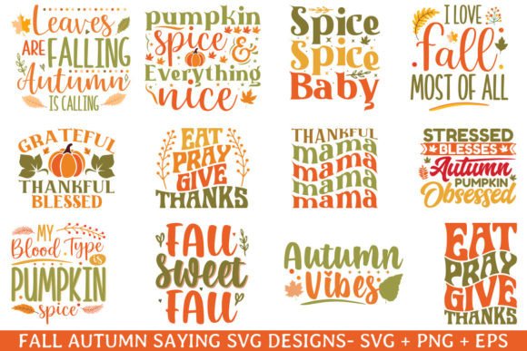 Fall Autumn Thankful Saying Svg Designs Review