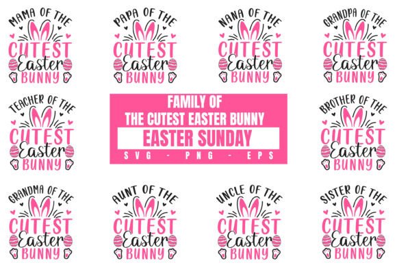Family of the Cutest Easter Bunny Svg Review