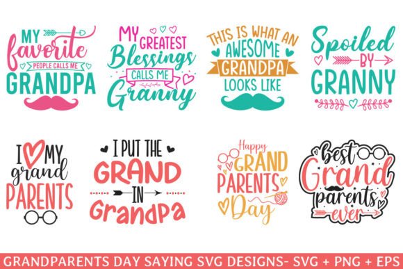 Happy Grandparents Day Saying Svg Design Review