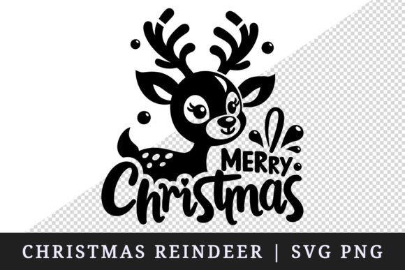 Merry Christmas Reindeer Svg Cut File Review