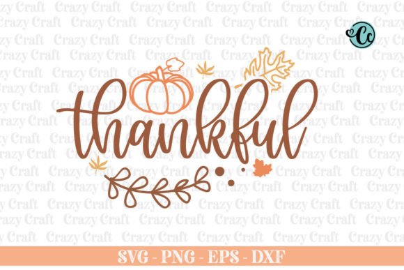 Thankful Retro Svg for Fall Embroidery Projects