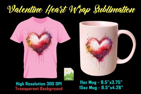Watercolor Valentine Heart Sublimation Review